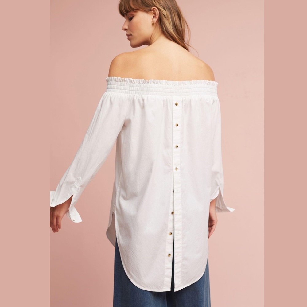 Anthropologie Maeve Tantira Off Shoulder Top